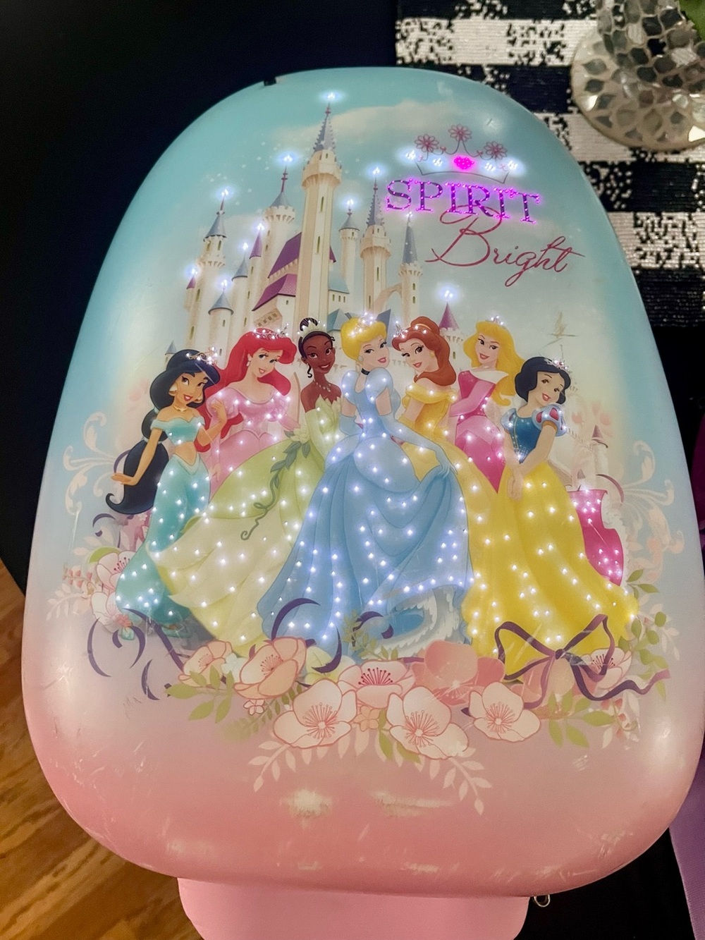 Vintage Disney Princess Light-Up Rolling Suitcase & Princess Duffle Bag